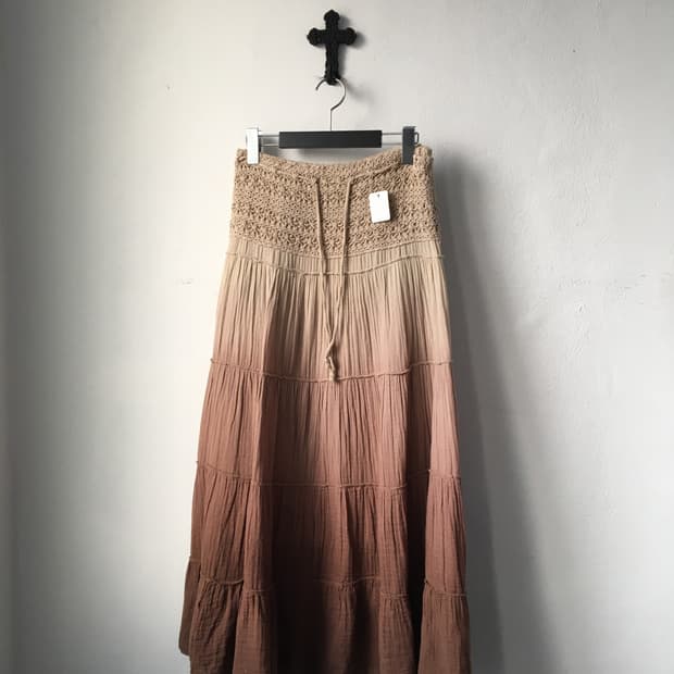 Crochet point Dyed skirt