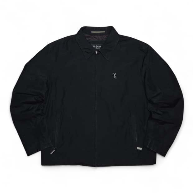 YSL 입생로랑 왁스 블루종 자켓 (실XL)
