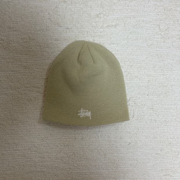 스투시 베이지 비니