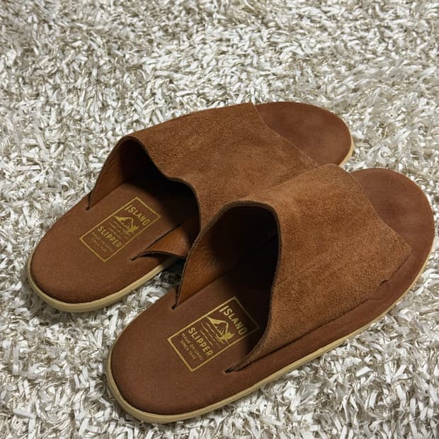 아일랜드 슬리퍼 브라운 스웨이드(새상품)
