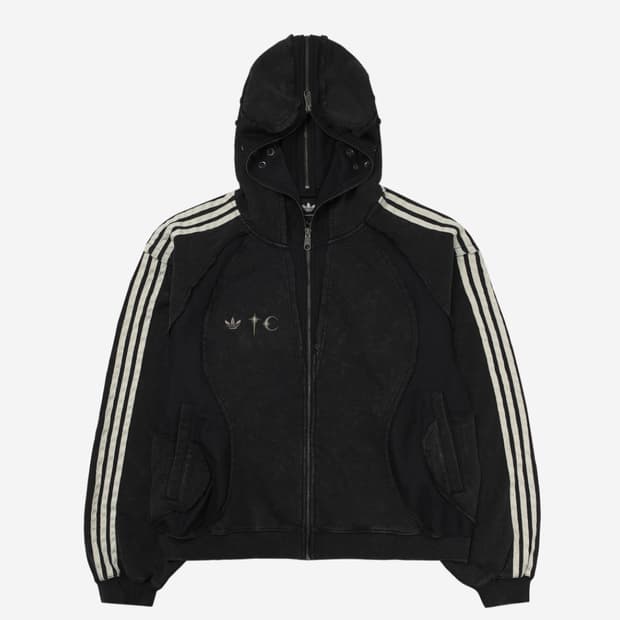 [XXL] 아디다스 x 떠그 클럽 팀가이스트 스웨트 후드 집업 블랙