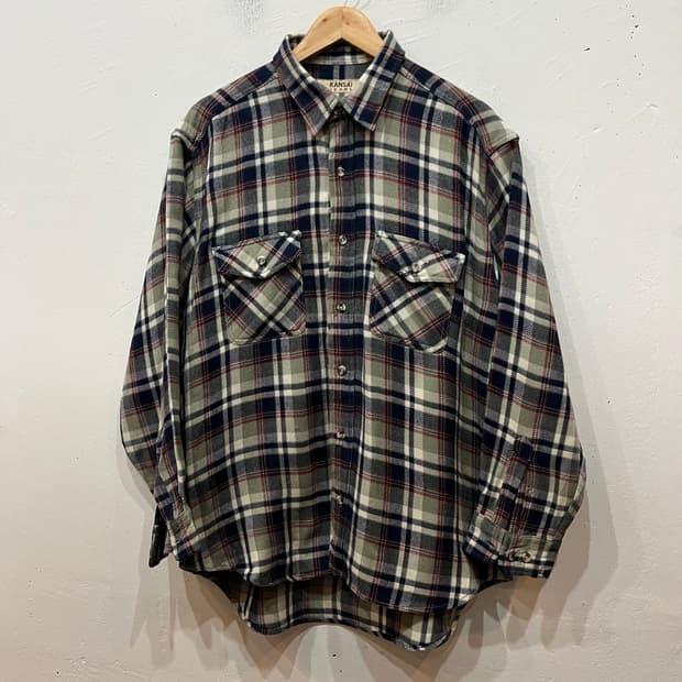 칸사이야마모토 칸사이진 플란넬 체크 셔츠 