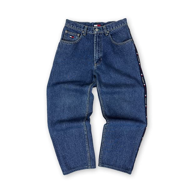 타미힐피거 사이드라인 데님 팬츠