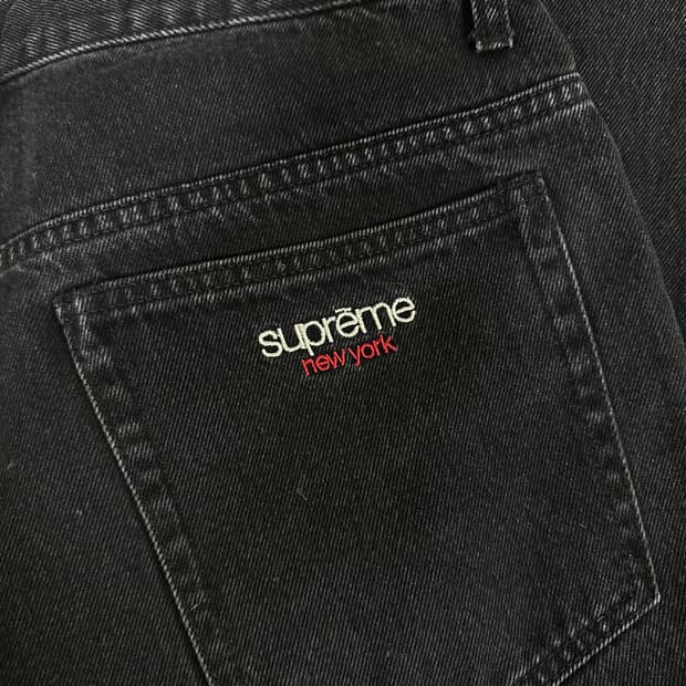 24ss 슈프림 배기진 블랙