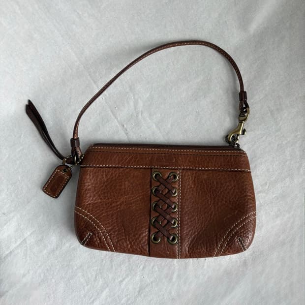 Coach lace mini wallet bag