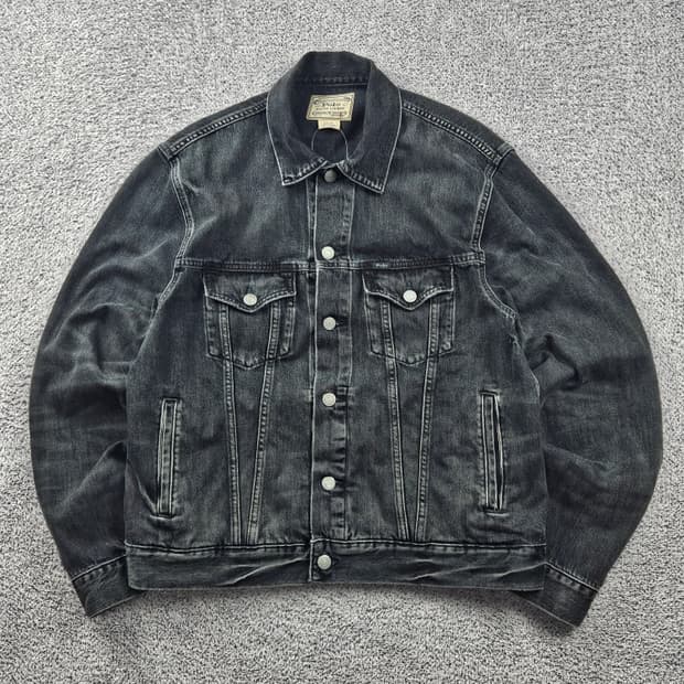 폴로랄프로렌 블랙 워시드 데님 트러커 자켓 ( L ) / 11093