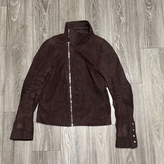 20FW 릭 오웬스 몰리노 레더 자켓 52 사이즈