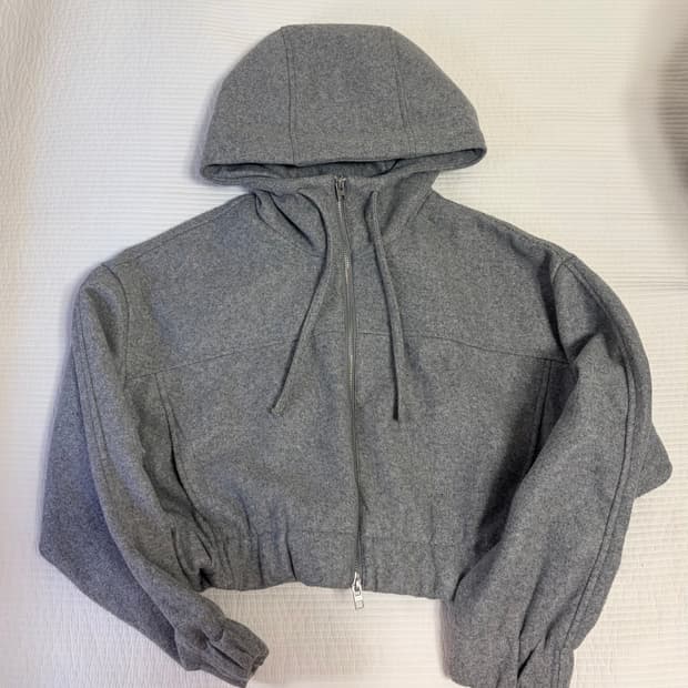 (일본) 자라 그레이 후드집업