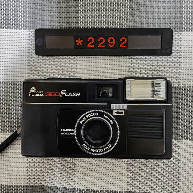 후지카 포켓 350 플래시 필름카메라 110미리 전용