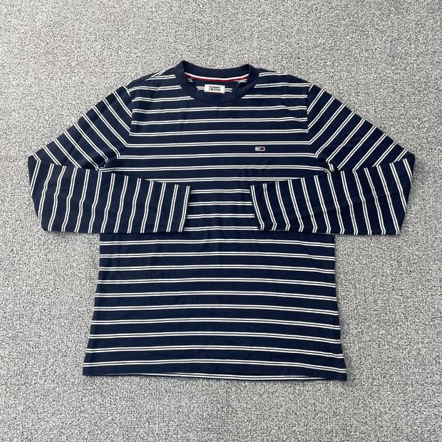 XL 타미진스 스트라이프 긴팔 티셔츠 0304S1
