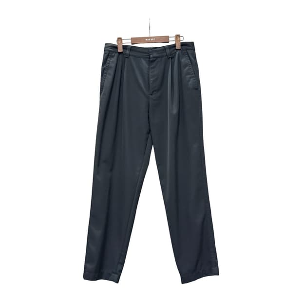 COS 코스 사틴 코튼팬츠 플랩포켓 디테일 레귤러핏 청녹