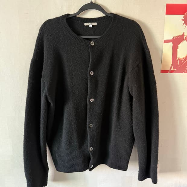 타일레 파인울 가디건 블랙 3