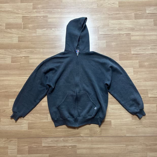 빈티지 USA 러셀 후드집업 L 차콜
