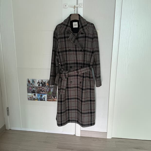 스튜디오 톰보이 체크 코트