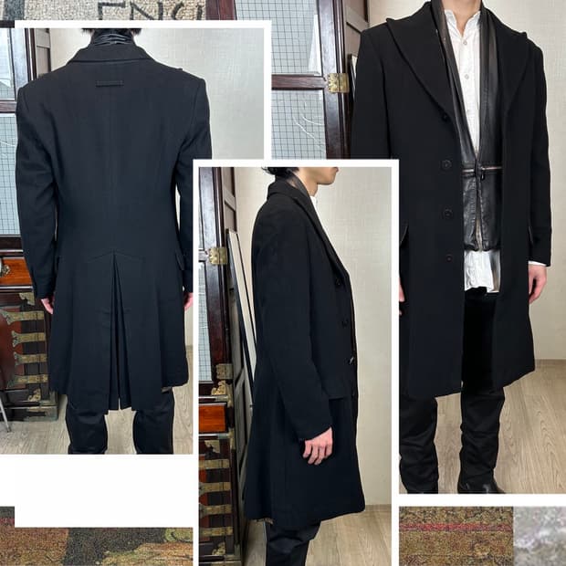 90s 장 폴 고티에 옴므 울 코트