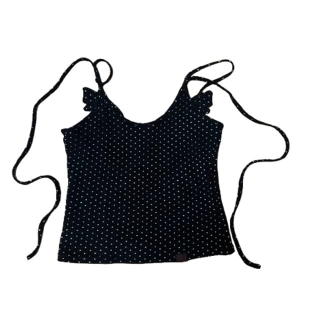 Toh 도트 블랙 나시