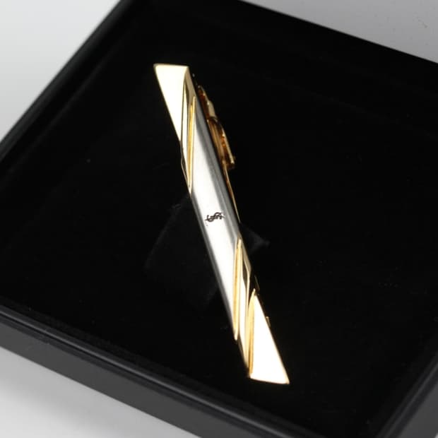 입생로랑 A-등급 5.6cm 남자 명품 넥타이핀 빈티지