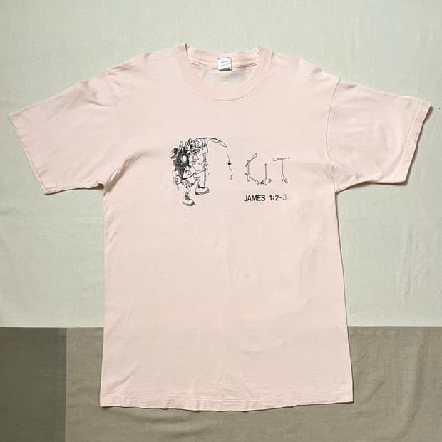 90s usa fruit of the loom 성경 티셔츠 빈티지