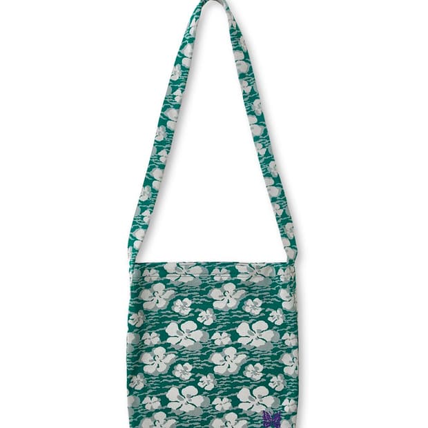 니들스 폴리 자카드 플라워 숄더 크로스 백 가방