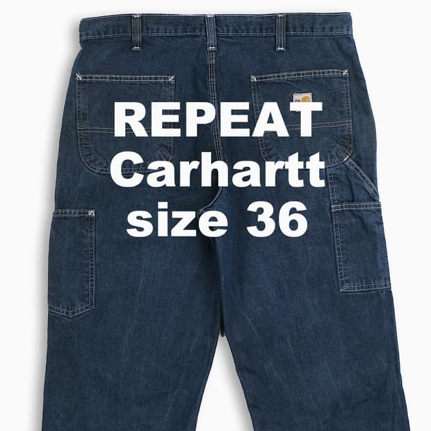 빈티지 칼하트 싱글니 데님 팬츠 36 인치 CH2903601