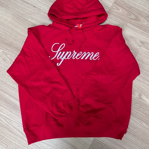 Supreme red hoodie