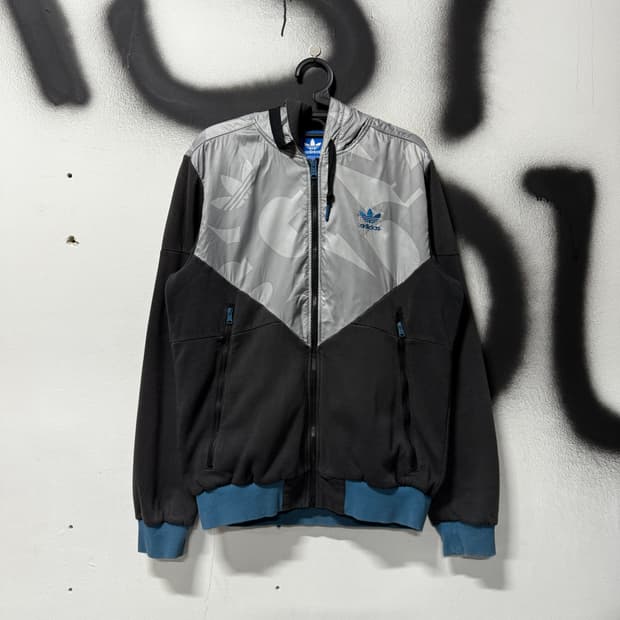 아디다스 빅사이즈 파이어버드 배색 집업 후디