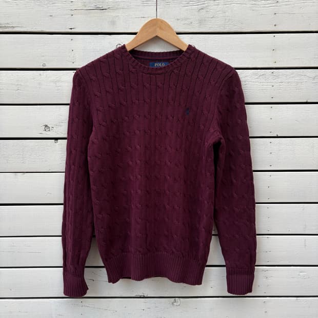 Polo 폴로 케이블 꽈배기 니트