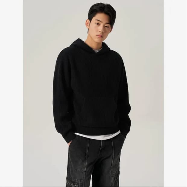 에잇세컨즈 니트 후드티 M사이즈 새상품