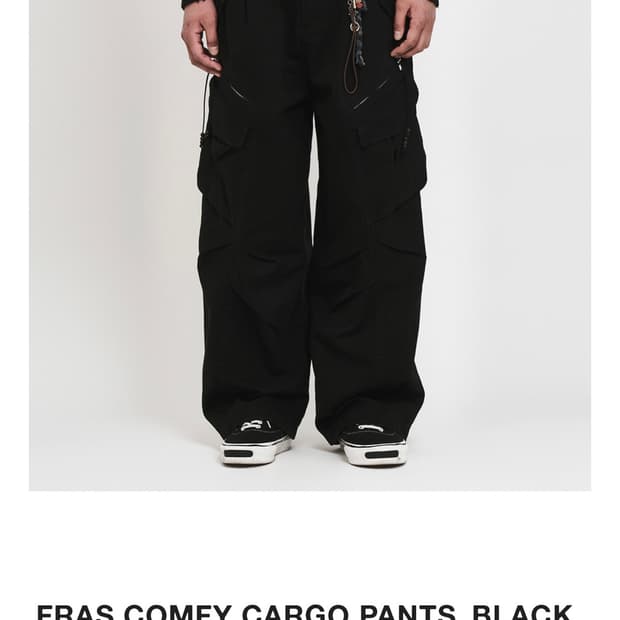Cord 코드 FARS COMFY CARGO PANTS 블랙 M