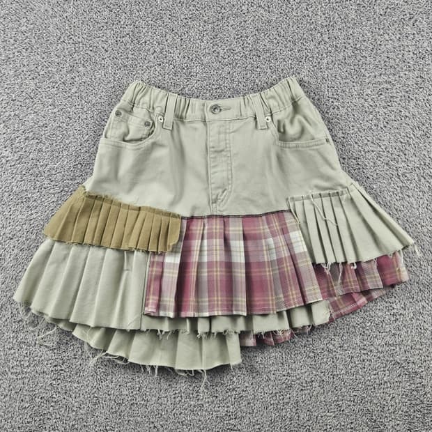 리바이스 리빌딩 리워크 커스텀 레이어 스커트 ( OS ) / 9034