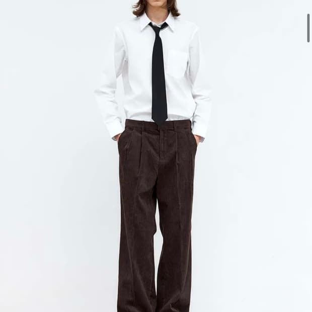 트립르센스 - 코듀로이 팬츠 31-33사이즈 브라운