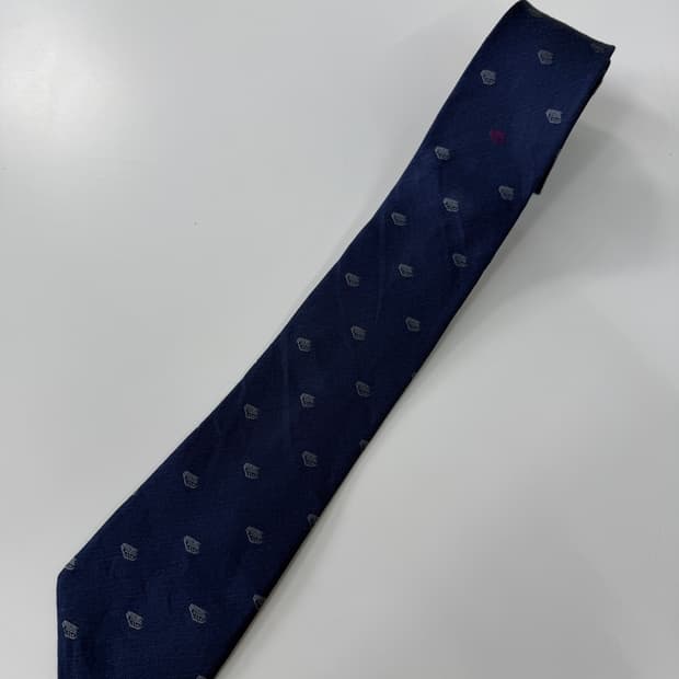 빈티지 실크 혼방 넥타이 7.5cm