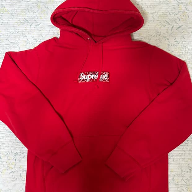 슈프림 반다나 후드 박스로고 M