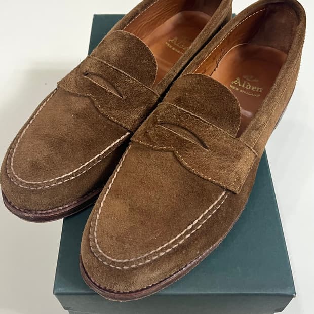 알든 6243f 언라인드 스웨이드 로퍼 / 7.5e