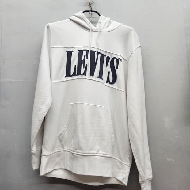 리바이스 빅로고 자수 후드티 M(L)