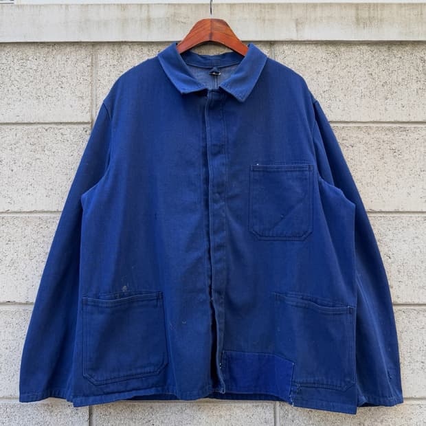 PATCHWORK REPAIR 80s GERMAN 데님 유로피안워크자켓