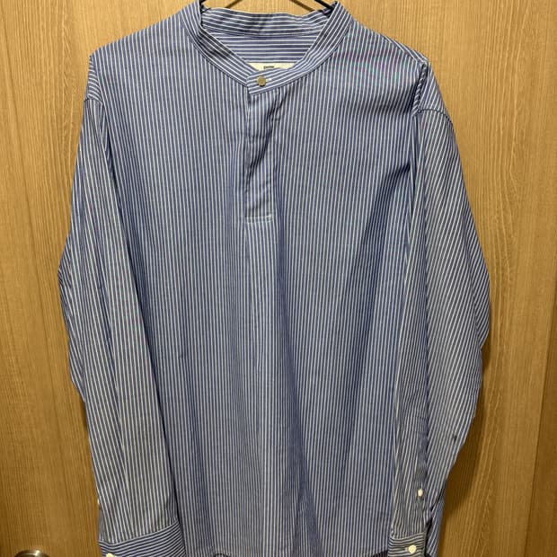 한섬 시스템옴므 스트라이프 오버핏 튜닉 셔츠 95