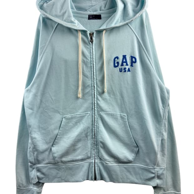 갭 파스텔블루 후드집업1264