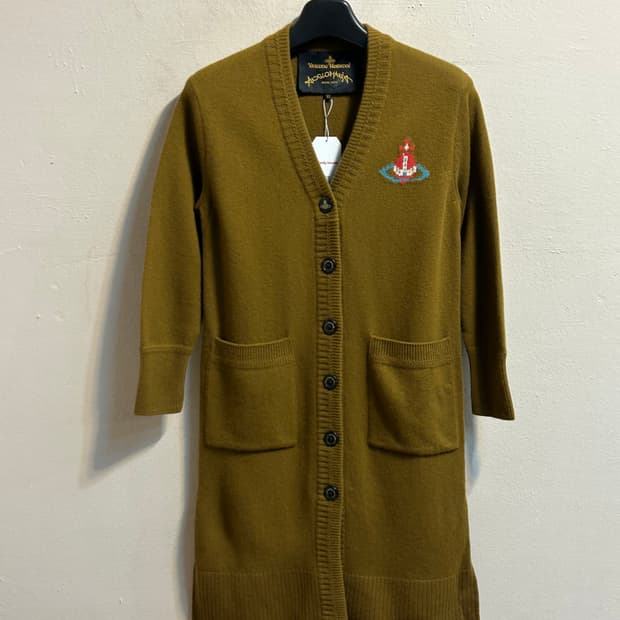 비비안 웨스트우드 앵글로마니아 롱 니트 가디건