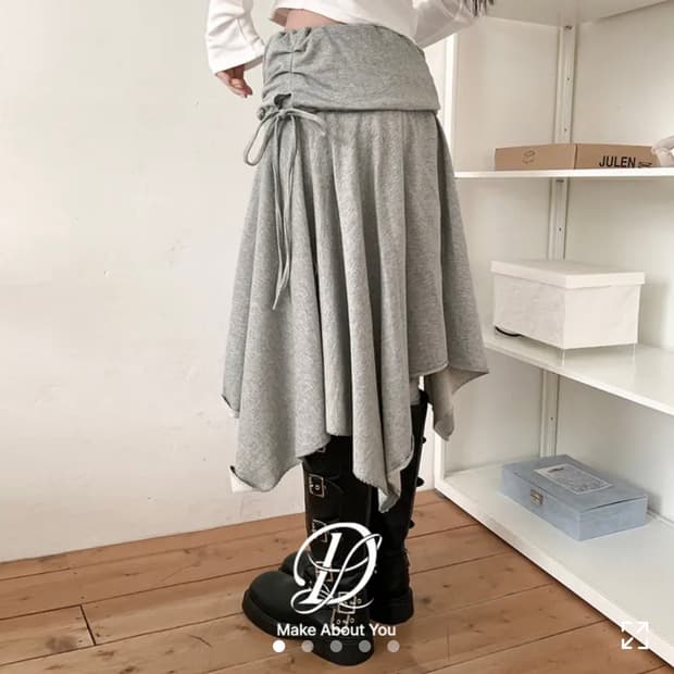 당당걸 자체제작 언발 레이어드 치마 스커트