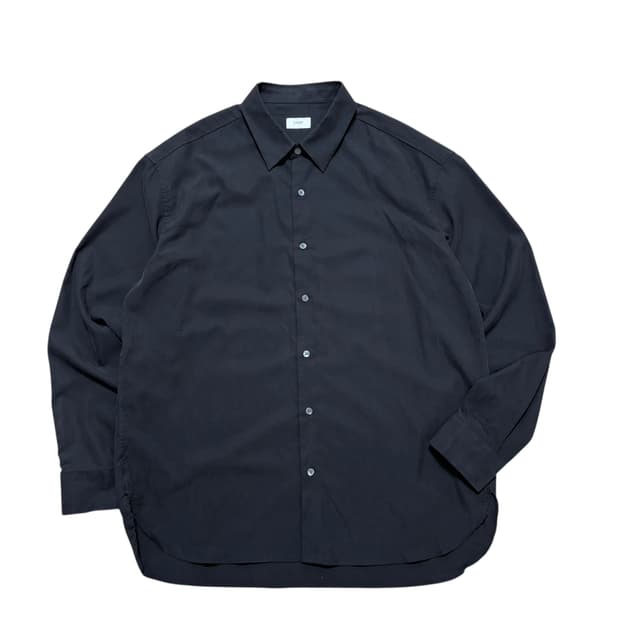 coor 솔리드 스웨이드 셔츠