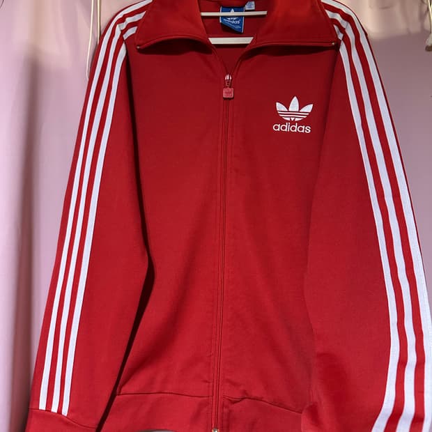 아디다스져지 아디다스 레드 유로파 트랙탑 불꽃져지 집업 파이어버드 105