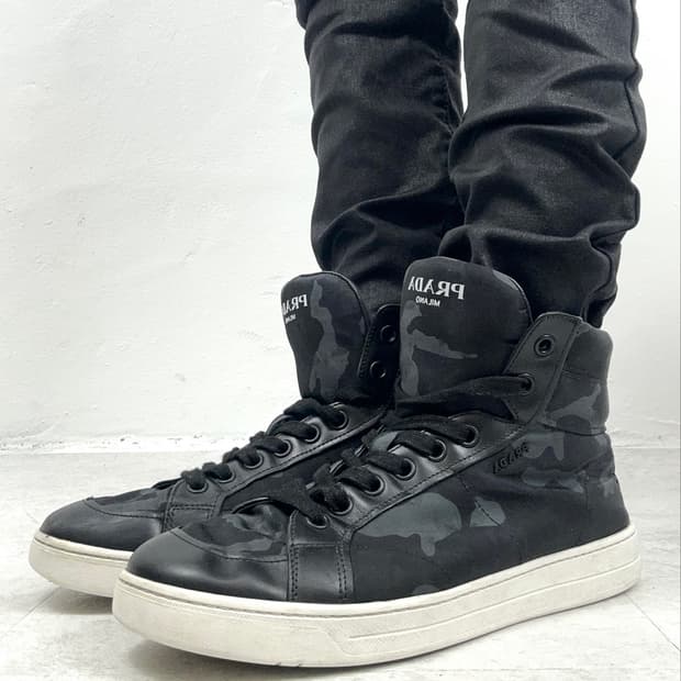 Prada Camouflage Nylon & Leather High To