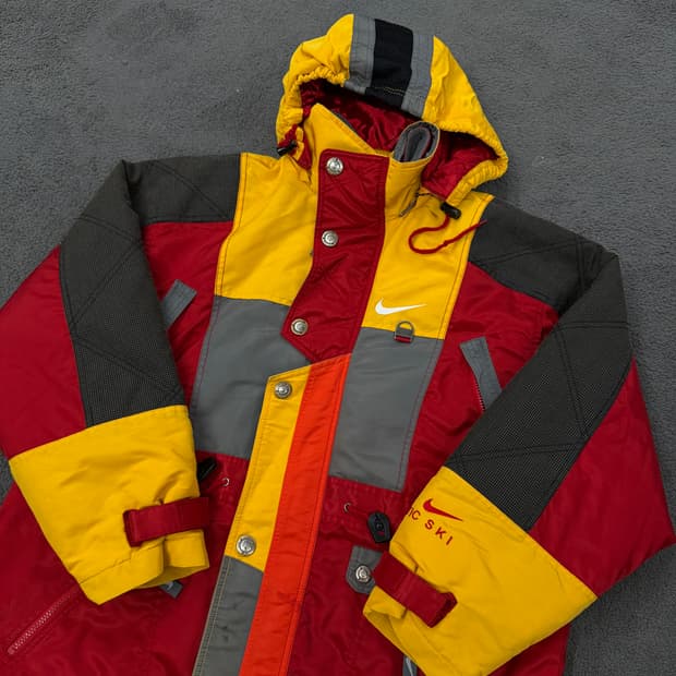 [ 정품/100 ] 90s 나이키 스우시 올드스쿨 멀티포켓 어센틱 점퍼