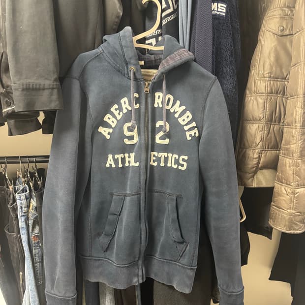 아베크롬비 머슬핏 네이비 후디 M