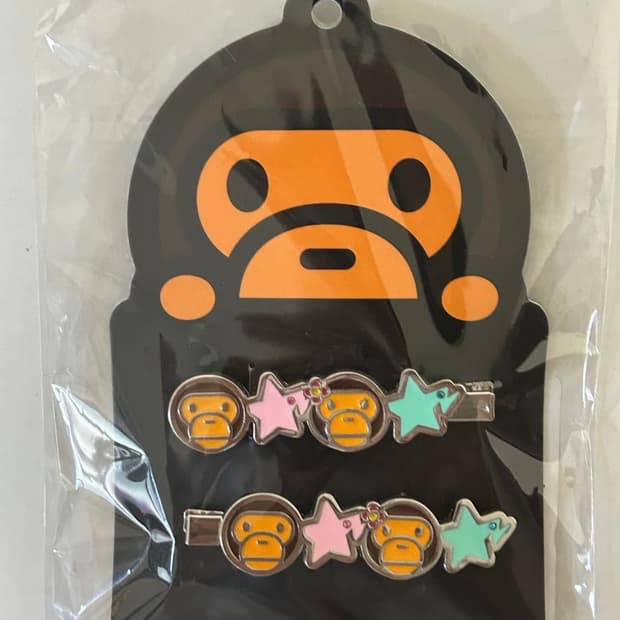 [품절제품/미개봉새상품] bape 베이프 마일로  헤어핀 머리핀