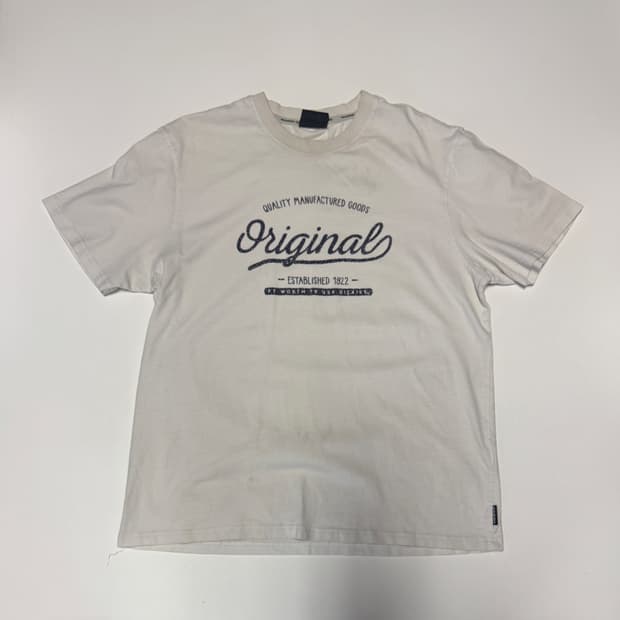 공용!! 디키즈 Dickies 프린팅 반팔 티셔츠 화이트 M