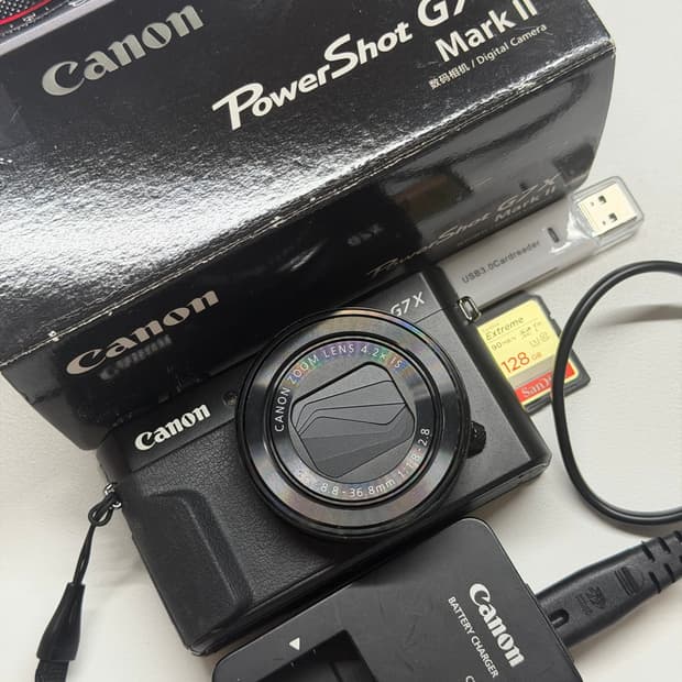 캐논 G7X Mark II 카메라 풀박스 A+