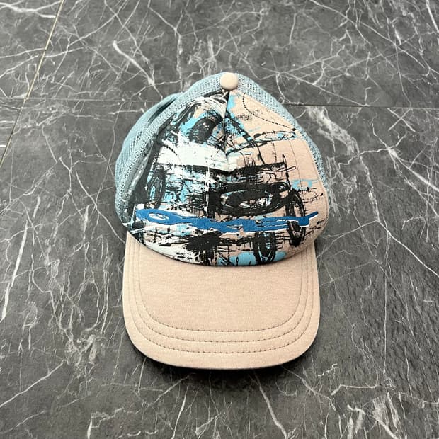 오클리 로고 페인티드 매쉬 볼캡