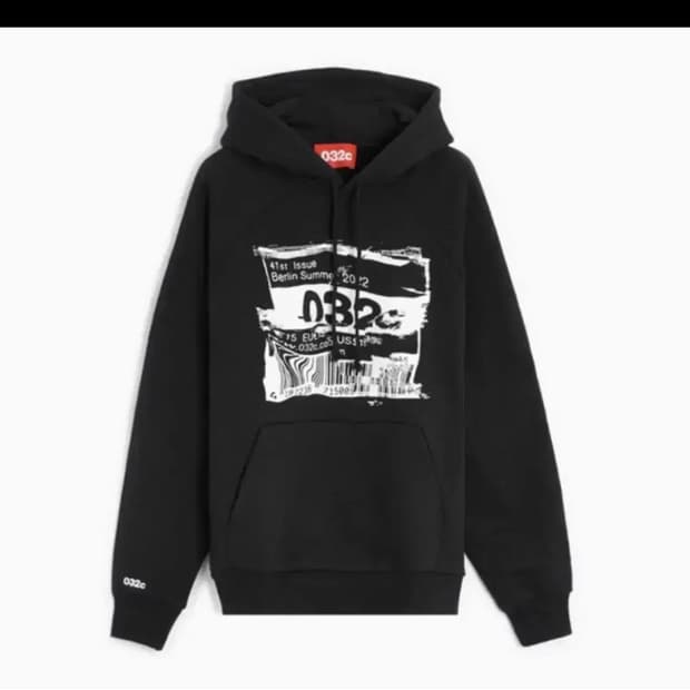 032C 바코드 후드티 M